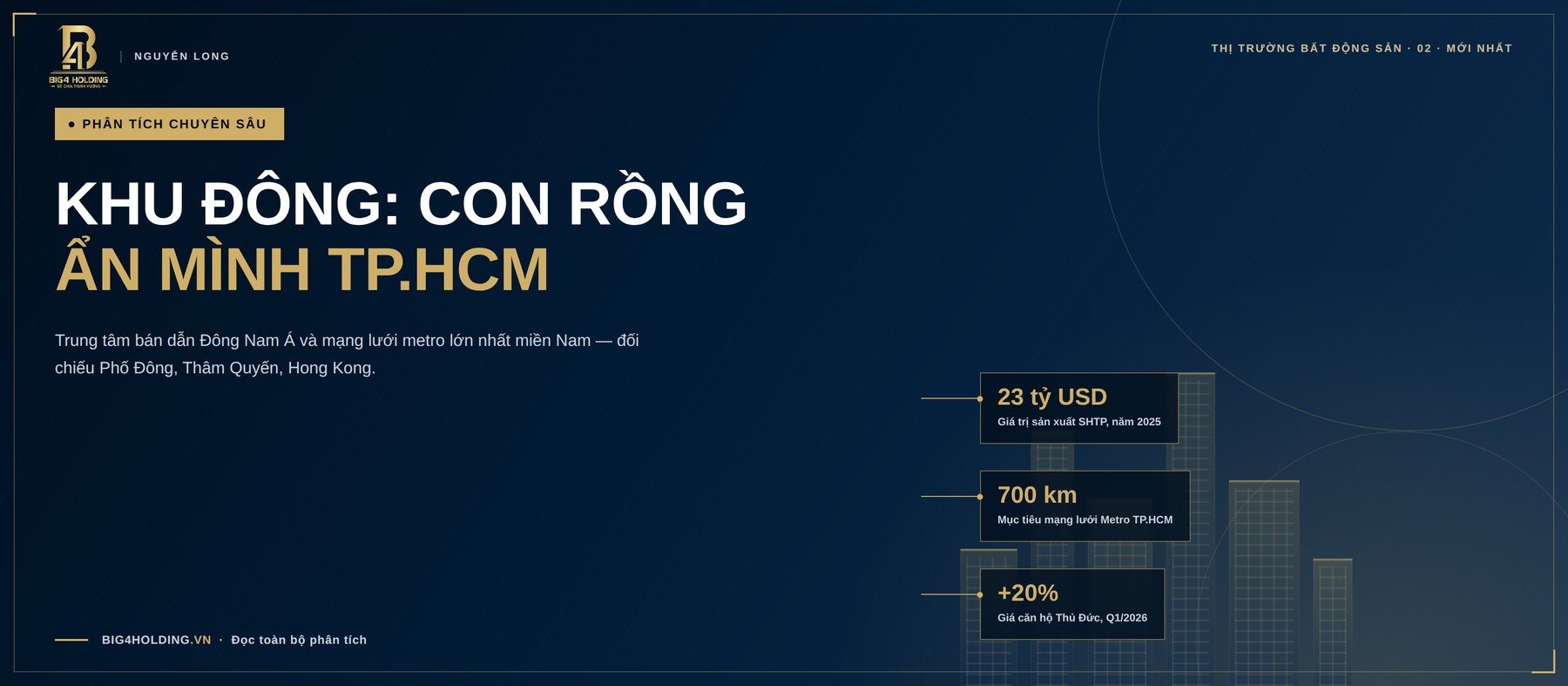 Khu Đông TP.HCM: con rồng ẩn mình chờ thức giấc