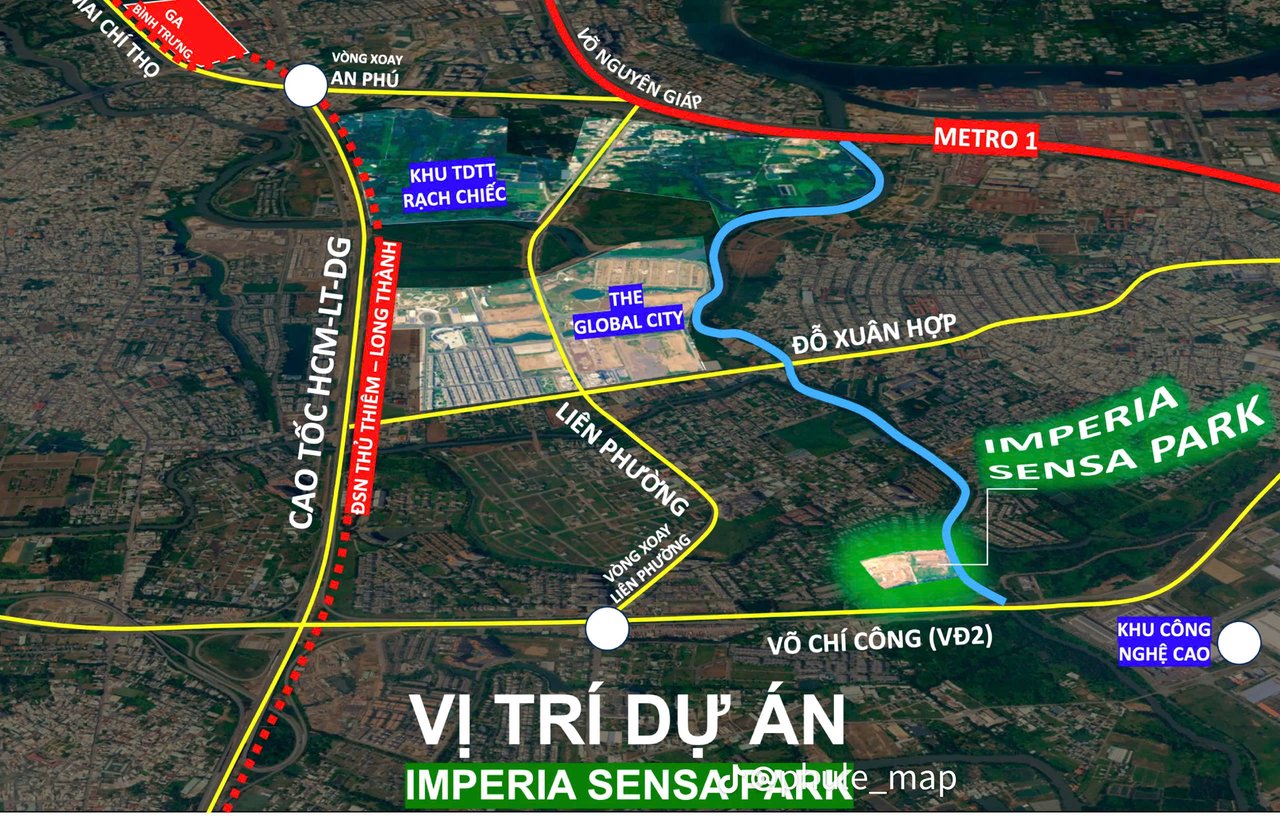 Vị trí dự án Imperia Sensa Park